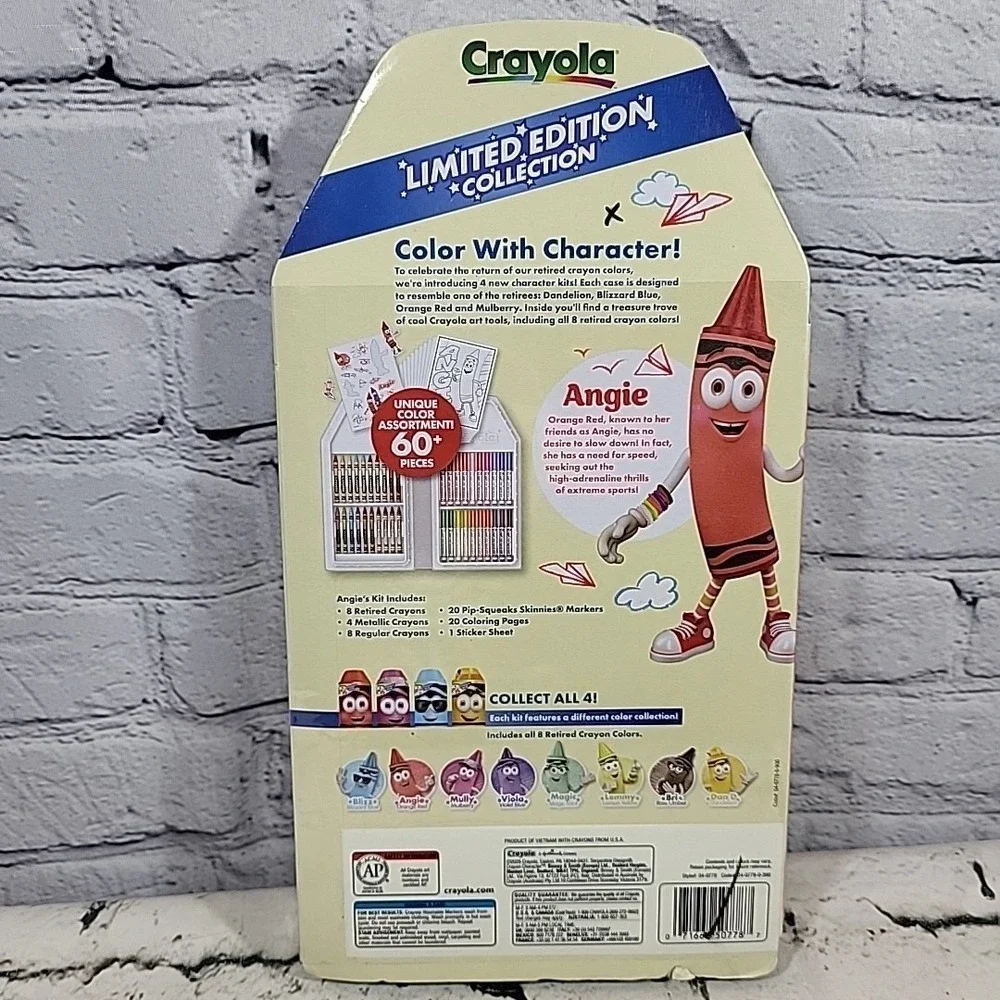2025 CRAYOLA Limited‎ Edition Retired Colors Art Set New Release 60 Pieces Angie